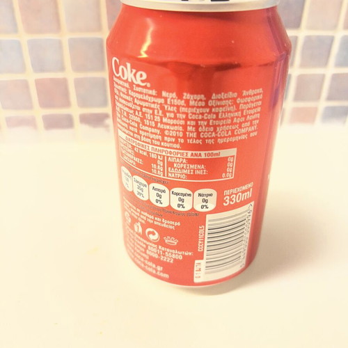 Coca Cola Woman collectible used, empty can
