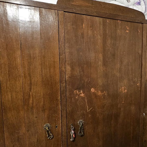 Wardrobe used made of real wood 1.72×1.80 height