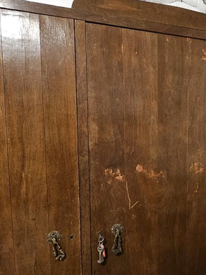 Wardrobe used made of real wood 1.72×1.80 height