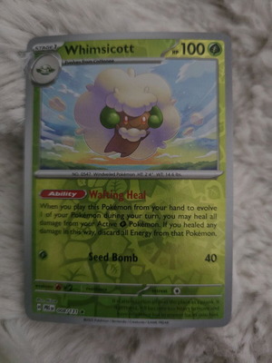 Whimsicott Pokemon card new