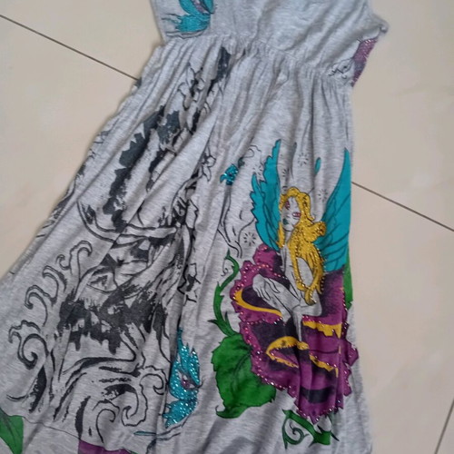 Dress gray with unique design used, size M