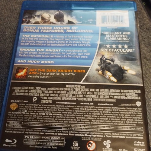 The Dark Knight Rises 3-Disc Special Edition Combo Pack Blu-ray and DVD like new