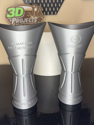 3D Τρόπαιο Ολυμπιακού EuroLeague replica 25εκ. σαν καινούργιο