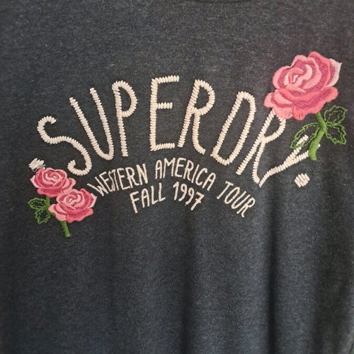 Superdry women's blouse blue, size small, like new