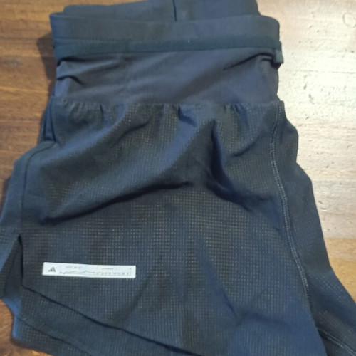 Adidas running shorts new, size M, black, reflective details