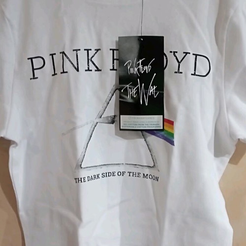 Pink Floyd crop t-shirt white XS new