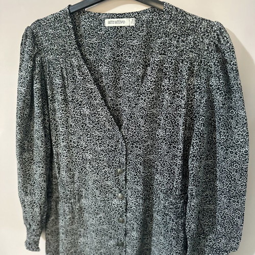 Attrattivo dress M, black and grey, spring-autumn