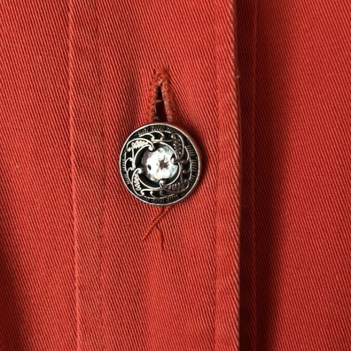 Ceramic red spring trench coat used, sizes S and M
