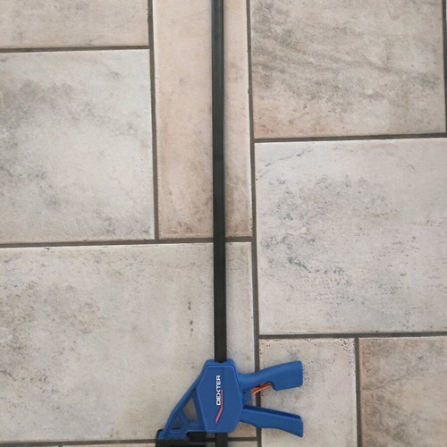 Clamps used Dexter spring clamp 140mm, Stanley corner clamp 75mm, Dexter bar clamp 600mm