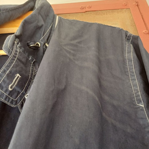 Yves Saint Laurent parka jacket with integrated hood size XL used, blue