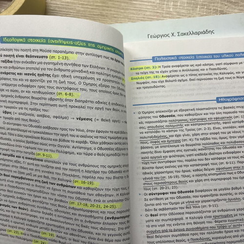 Odyssey Study Guide used, A Gymnasio, Greek