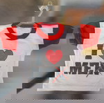  Μίνι μπλουζάκια με βεντούζα, I <3 ME, Χρώμα κόκκινο και άσπρο, για το αυτοκίνητο
