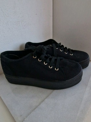 Sneakers black used size 40 canvas