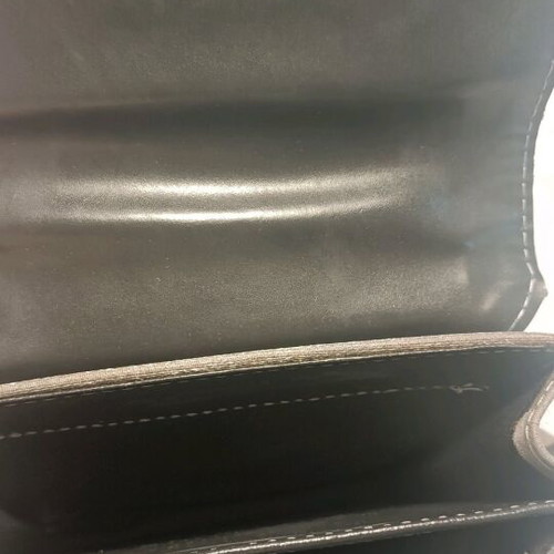 Grey silver crossbody bag like new, shiny metallic finish