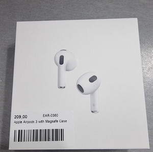 Apple AirPods (3rd generation) with MagSafe Charging Case Earbud Bluetooth Handsfree Λευκά