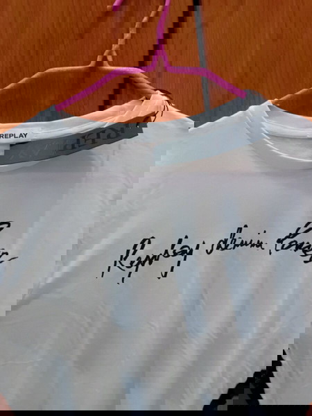 λευκό t-shirt REPLAY