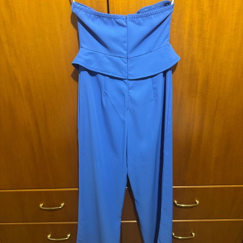 Women's strapless jumpsuit light blue size S like new