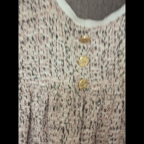 Zara mini ball gown dress like new, beige and pink, size L