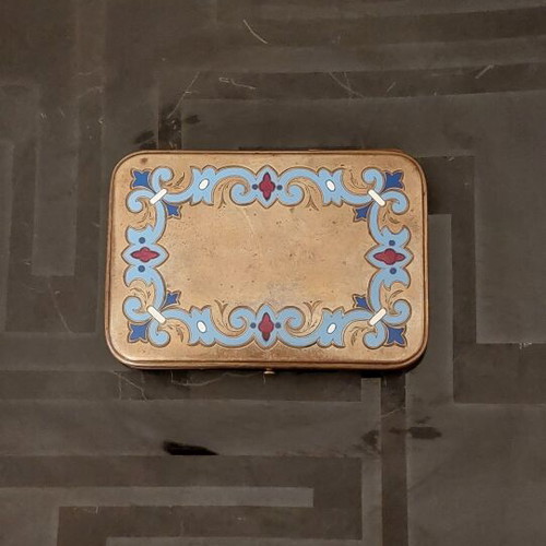 French Art Nouveau Campleve Cigarette Case circa 1890-1910 like new
