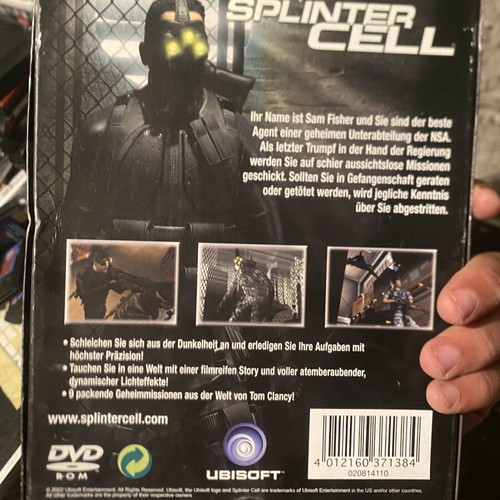 Tom Clancys Splinter Cell PC big box game