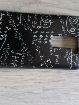Phone case like new with math design