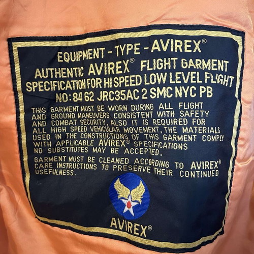 Avirex flight jacket used, black, authentic