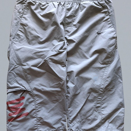 Nike Shox Utility Baggy Nylon Shorts Y2K men's large like new, grey red