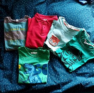 Σετ μπλούζες για αγόρι κοντομανικες 6-8 και 7-8 νούμερο και δώρο πυτζάμες harry Potter