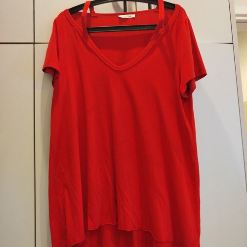 Celestino red T-shirt with cut-out details like new, XL
