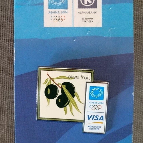 Authentic Visa sponsorship pin Athens 2004 Olympic Games like new