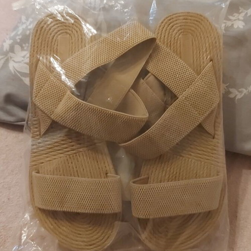 Women's Platform Sandals new, size 40-41, black and beige