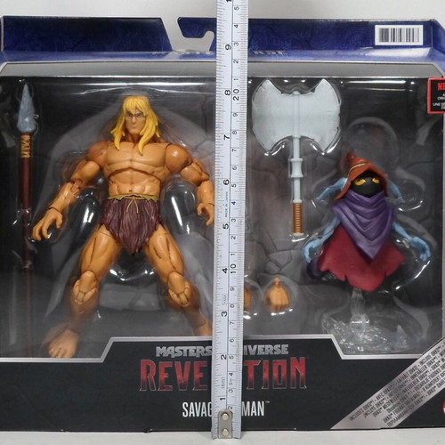 Mattel Masters of the Universe Revelation Savage He-Man & Orko action figure set new