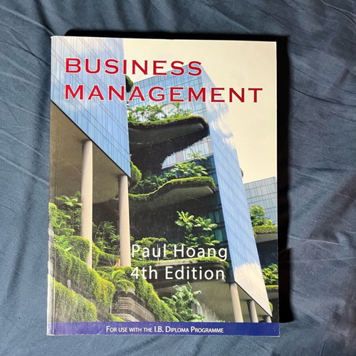Business Management Book Paul Hoang 4th Edition Like new