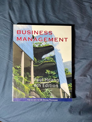 Business Management Book Paul Hoang 4th Edition Like new
