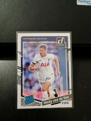 Κάρτα Panini Soccer Donruss Micky Van De Ven Rated Rookie 2023-24 σαν καινούργιο