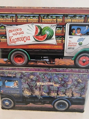 Συλλεκτικό κουτί γερανό καρπούζι Silver Crane σαν καινούργιο, 2 τεμάχια