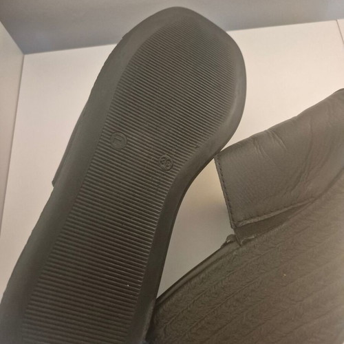 Tsakiris Mallas leather slippers like new, black, size 37
