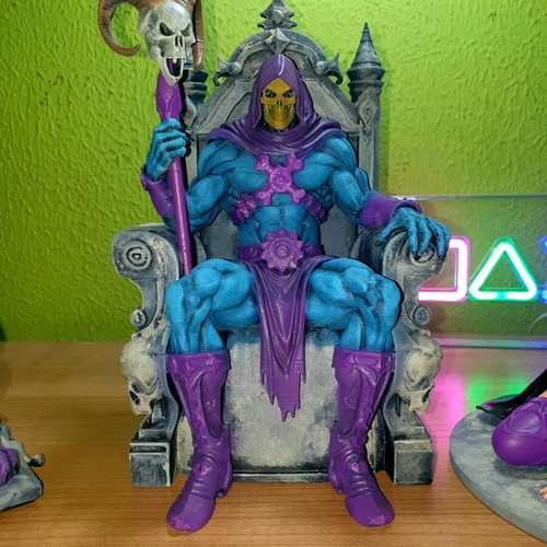 Skeletor set of 3 hand-painted decorative figures new