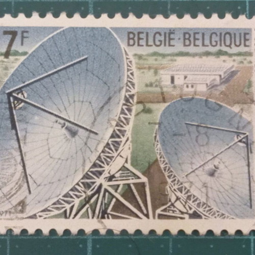 Belgium 1971 stamp like new, international télécommunication day