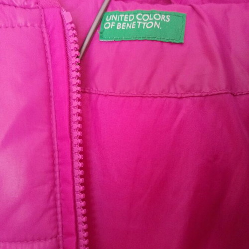 Benetton girls' jacket like new for 7-8 years fuchsia