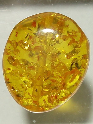 Authentic Baltic amber processed like new, pierced 22.10x18.60 mm 15.10ct