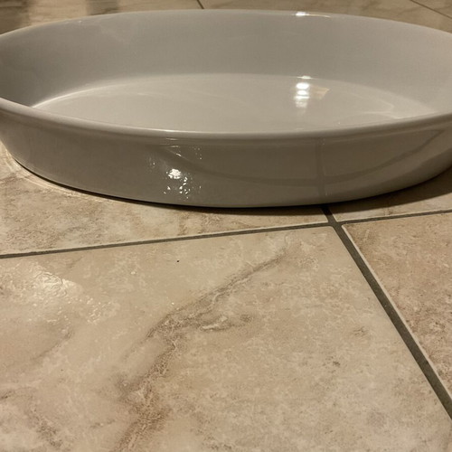 Heat-resistant porcelain baking dish like new, 39x28x7 cm