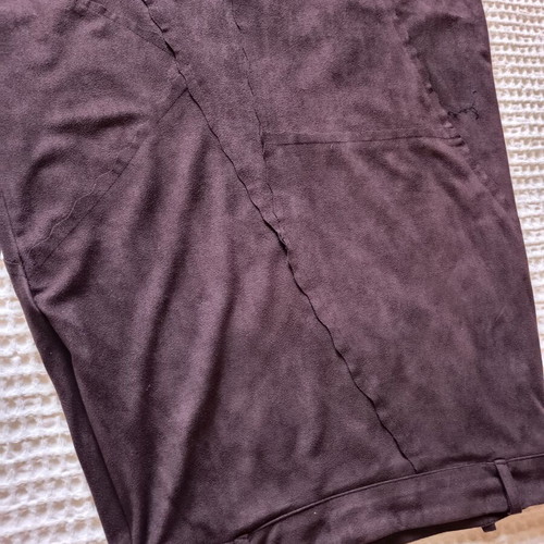 Zig Zag Suede skirt brown size 2s