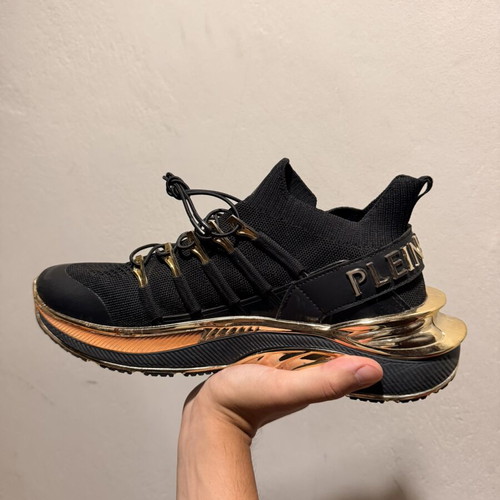 Plein Sport sneakers like new, size 44, black and gold