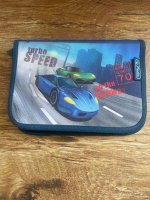 School pencil case used with car design