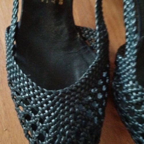 Vintage woven sandals size 40 like new, 1960s