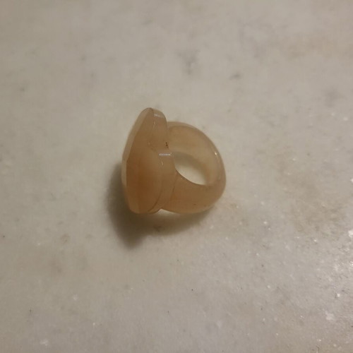 Ροζ quartz δαχτυλίδι μέγεθος 54-55 σαν καινούργιο