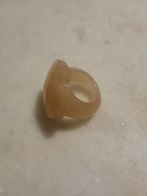 Ροζ quartz δαχτυλίδι μέγεθος 54-55 σαν καινούργιο