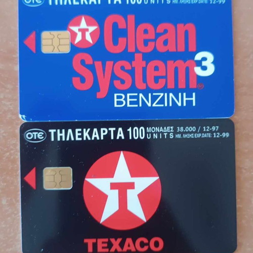 Texaco set 12/97 2 pieces like new