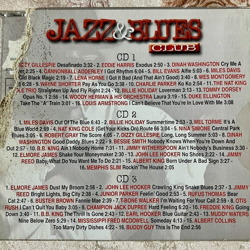 Jazz & Blues Club 3-CD Box Set like new